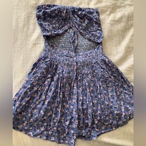 Strapless summer romper
